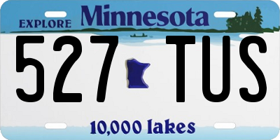 MN license plate 527TUS