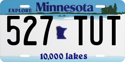 MN license plate 527TUT