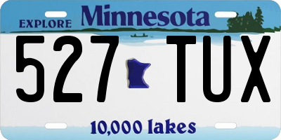 MN license plate 527TUX