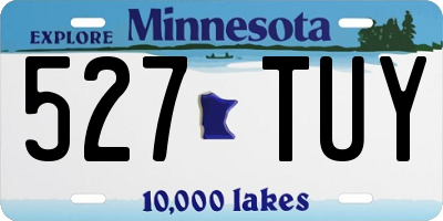 MN license plate 527TUY