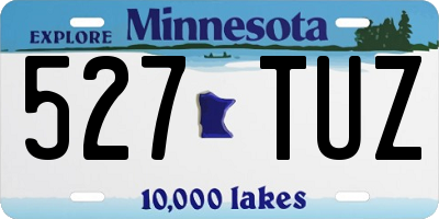 MN license plate 527TUZ