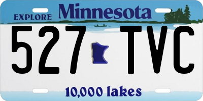 MN license plate 527TVC