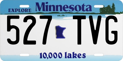 MN license plate 527TVG