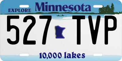 MN license plate 527TVP