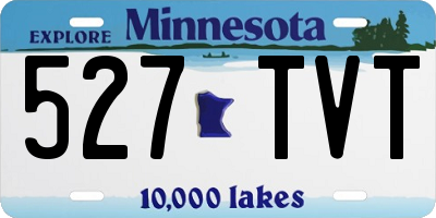 MN license plate 527TVT