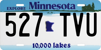 MN license plate 527TVU