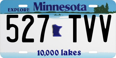 MN license plate 527TVV