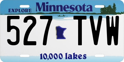 MN license plate 527TVW