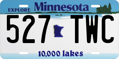 MN license plate 527TWC