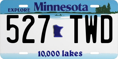MN license plate 527TWD