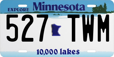 MN license plate 527TWM