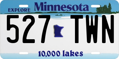 MN license plate 527TWN