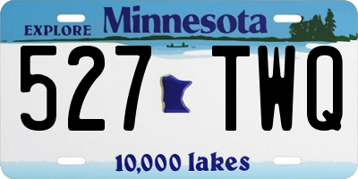 MN license plate 527TWQ