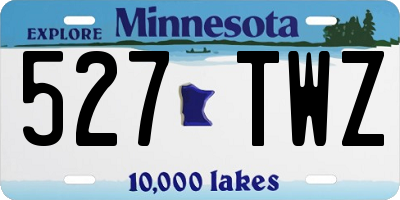 MN license plate 527TWZ