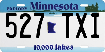 MN license plate 527TXI