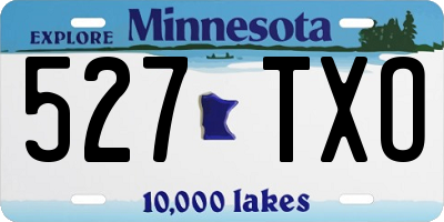 MN license plate 527TXO