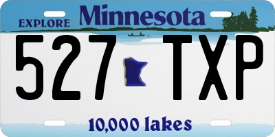MN license plate 527TXP