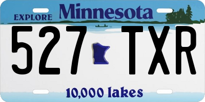 MN license plate 527TXR