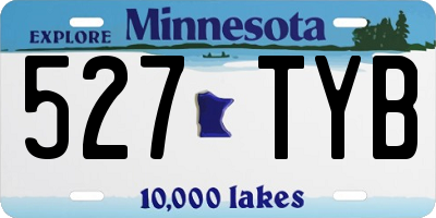 MN license plate 527TYB