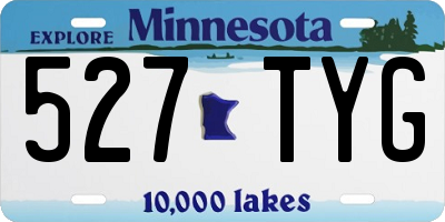 MN license plate 527TYG
