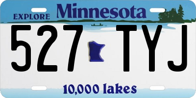 MN license plate 527TYJ