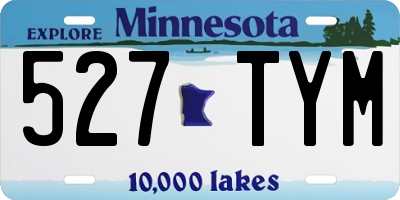MN license plate 527TYM