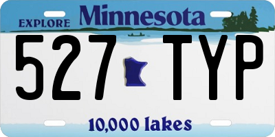 MN license plate 527TYP
