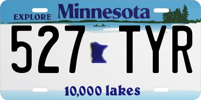 MN license plate 527TYR