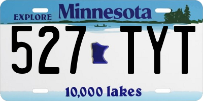 MN license plate 527TYT
