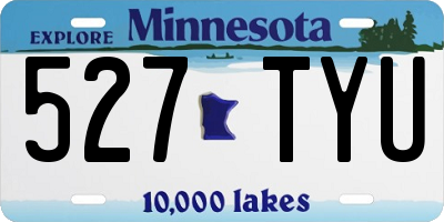 MN license plate 527TYU