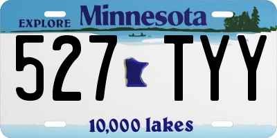 MN license plate 527TYY
