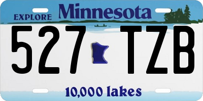 MN license plate 527TZB