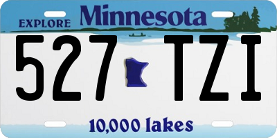 MN license plate 527TZI