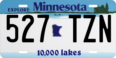 MN license plate 527TZN