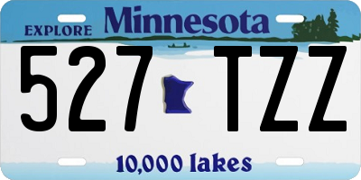 MN license plate 527TZZ