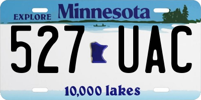 MN license plate 527UAC