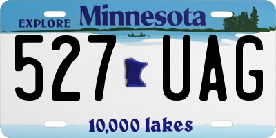 MN license plate 527UAG