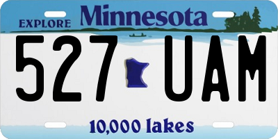MN license plate 527UAM
