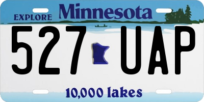 MN license plate 527UAP