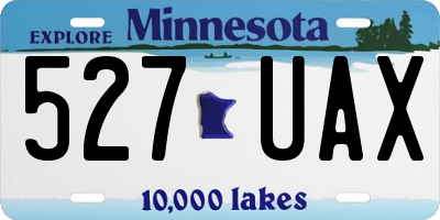 MN license plate 527UAX