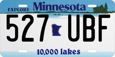 MN license plate 527UBF