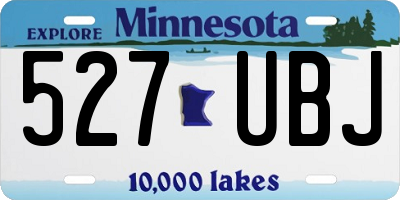MN license plate 527UBJ