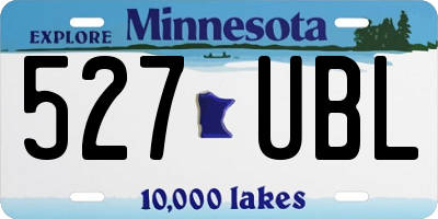 MN license plate 527UBL
