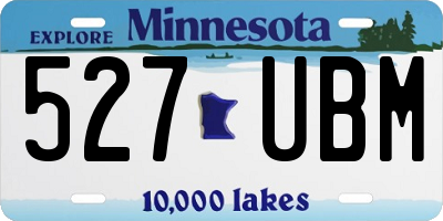 MN license plate 527UBM