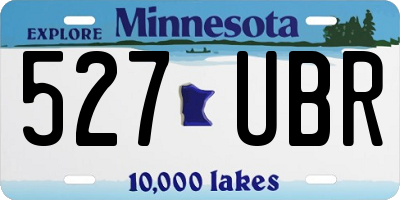 MN license plate 527UBR