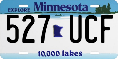 MN license plate 527UCF