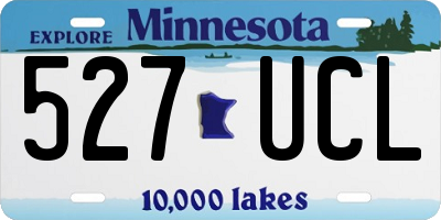 MN license plate 527UCL