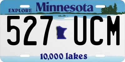 MN license plate 527UCM