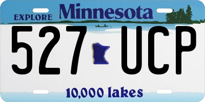 MN license plate 527UCP