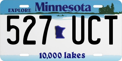 MN license plate 527UCT